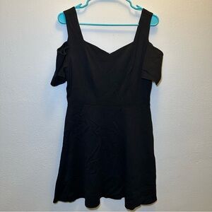 MONTEAU Black Half Sleeves Dress Size XLarge Style 58777